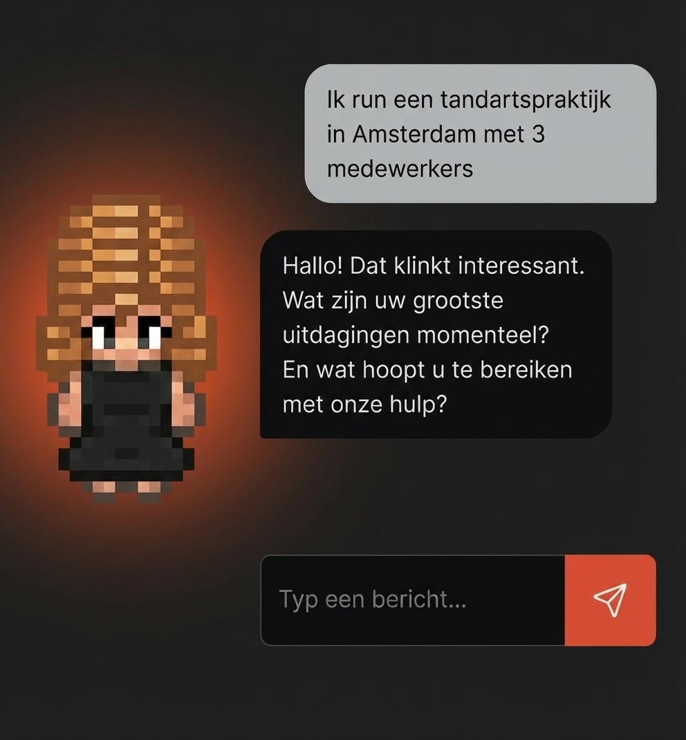 Fiksy chat interface